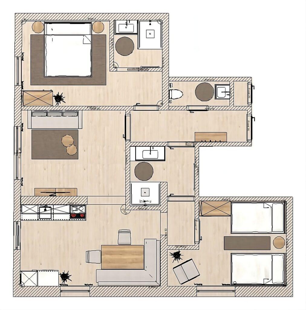 appartement alpenblick grundriss