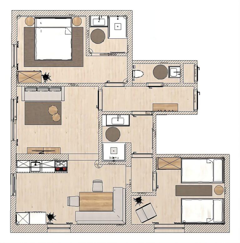 appartement alpenblick grundriss